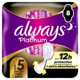 Absorbante Platinum Secure Night Extra, 8 bucati, Always