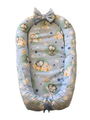 Baby Nest din Cocos MyKids Baby Teddy Blue foto