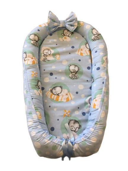 Baby Nest din Cocos MyKids Baby Teddy Blue