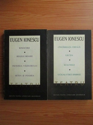 Eugen Ionescu - Teatru 2 volume foto