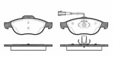 Set placute frana Punte fata Alfa Romeo 145, 155, 156, GTV, Spider; Fiat Coupe, Marea, Multipla 192010, Lancia Dedra, Delta 2, Lybra 192005, SRLine