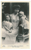 1993 - Regina MARIA, Queen MARY &amp; the children, Regale - old postcard - used, Circulata, Printata