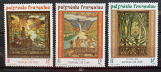 PC289 - Polinezia Franceza 1988 Pictura/ Paul Engdahl , serie MNH, 3v foto