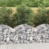 VidaXL Coș gabion arcuit, 100x50x60/80 cm, fier galvanizat 153433