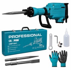 Ciocan demolator picamer Campion PRO Professional 3500W, 60J, SDS-HEX 65 mm, 1800 lovituri/minut, maner anti-vibratii, pentru beton si demolari grele