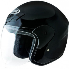 Casca moto semi-integrala Awina TN-8661, culoare negru lucios, marime M 58 cm Cod Produs: MX_NEW AJ0114