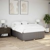 VidaXL Cadru de pat fără saltea, gri taupe, 140x190 cm, textil
