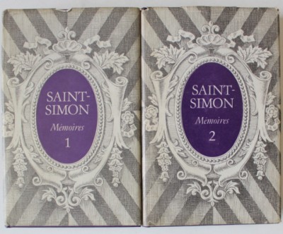 MEMOIRES par SAINT - SIMON , VOLUMELE I - II , 1976 foto