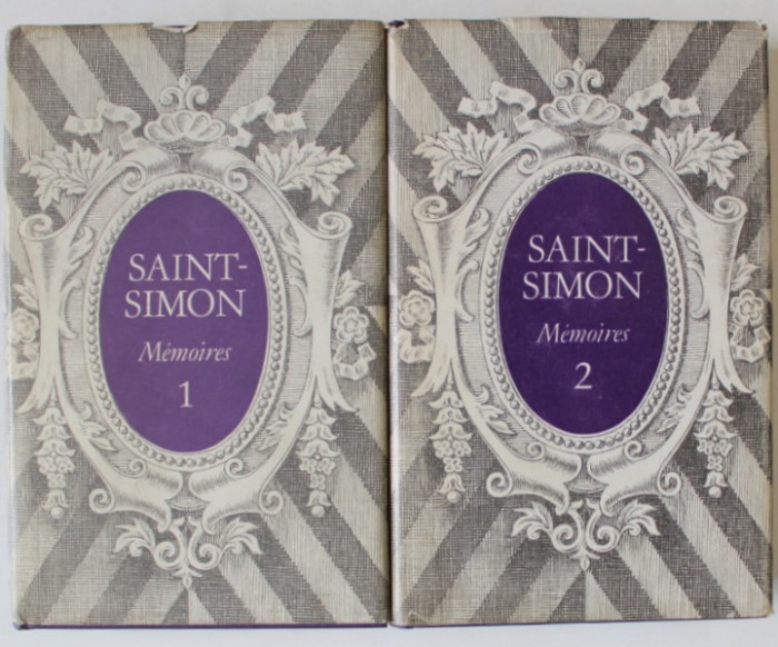 MEMOIRES par SAINT - SIMON , VOLUMELE I - II , 1976