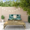 Gossi set mobilier relaxare de gradina, 2 piese, lemn de pin tratat