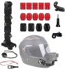 Sistem prindere camera GoPro Hero 12 la casca motocicleta, marca Surewo, culoarea negru