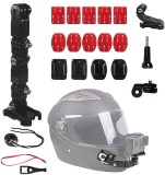 Sistem prindere camera GoPro Hero 12 la casca motocicleta, marca Surewo, culoarea negru