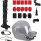 Sistem prindere camera GoPro Hero 12 la casca motocicleta, marca Surewo, culoarea negru