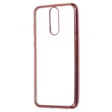 Husa Pentru HUAWEI P20 - Shiny Side TSS, Roz-Auriu