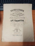 AS - PARTITURA - SECHS LIEDER - W. OSTERWALD, ANTON RUBINSTEIN
