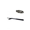 Set Autoaparare: Baston Telescopic Otel Negru 64cm + Box Craniu Negru, Ideal pentru Protectie si Siguranta