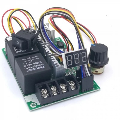 CONTROLLER PWM de viteza a motoarelor DC variator turatie tensiune motor DC 60A foto