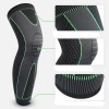 Genunchiera Elastica Lunga, Protectie Genunchi, Sport, Recuperare, Marime Universala, Negru/Verde