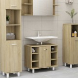 vidaXL Dulap de baie, stejar Sonoma, 60x32x53,5 cm, lemn prelucrat