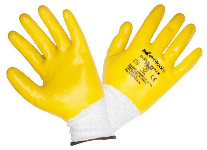Manusi Polyester Acoperire Nitril / M 10