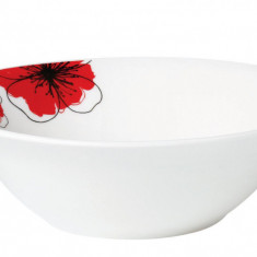 BOL PORTELAN 15 CM, RED FLOWERS,VANORA HOME