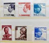ROMANIA 1940 - Carol II - 10 ani de domnie - serie MNH** - LP 139 nestampilat