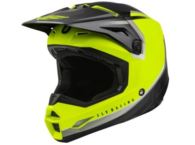 Casca Enduro Motocross ATV FLY Kinetic Vision Yellow Black foto