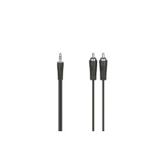Cablu jack 3.5 mm &ndash; 2xRCA 1.5 m negru