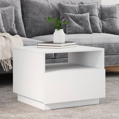 Gossi masuta de cafea cu lumini led, alb, 50x49x40 cm foto