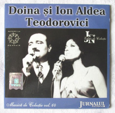 CD - DOINA SI ION ALDEA TEODOROVICI - Muzica de colectie Vol. 64. Nou foto