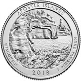 SUA - QUARTER APOSTLE ISLANDS , WISCONSIN 2018 P - XF / SERIA PARCURI NAT., America de Nord