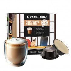 Nocciolino Crema de Alune, 16 capsule compatibile Lavazza a Modo Mio, La Capsuleria