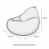 Fotoliu Puf Bean Bag tip Para XL Cosmos