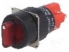 Comutator rotativ, 2 pozitii, ONPOW - LAS1Y-11X/2/R/24V