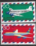 B1390 - Germania RF 1980 - Aviatie 2v. neuzat,perfecta stare, Nestampilat