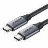 Cablu Date si Incarcare USB-C - USB-C UGREEN US161, 60W, 1.5m, Gri