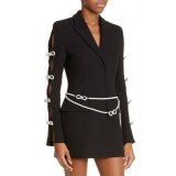 Rochie tip Sacou cu Accesorii din Strasuri si Perle, Ximena