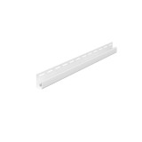 Profil margine J Vox SV-15 pentru lambriu exterior, PVC, alb, 3.05 m