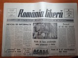 ziarul romania libera 2 martie 1990-vizite de lucru prezidentiale