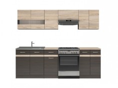 Bucatarie Felicia 240cm Sonoma,Wenge
