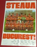 Poster-Afis fotbal - STEAUA BUCURESTI in Semifinalele Cupei Campionilor Europeni 1988