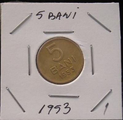 M1 C10 - Moneda foarte veche 5 - Romania - 5 banI - 1953 foto