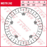 Disc fr&acirc;nă fix față, 305/181x4,5mm 5x203mm, diametru gaură de centrare 8,4mm, spacing 0 (contains rivets), Trw