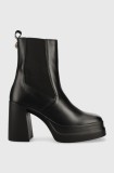 Kurt Geiger London ghete chelsea de piele Stomp Heeled Chelsea femei, culoarea negru, cu toc drept