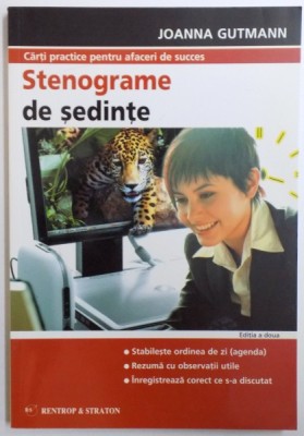 STENOGRAME DE SEDINTE de JOANNA GUTMANN, 2008 foto