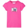 Tricou pentru copii, roz &icirc;nchis, 140 10468, vidaXL