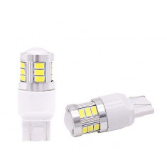 Bec 2 Faze T20 7443/5630 18SMD Canbus 9V-30V nonpolar Lumina: Alba foto