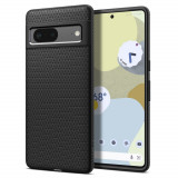 Husa Spigen Liquid Air pentru Google Pixel 7 Negru Mat, Silicon, Carcasa