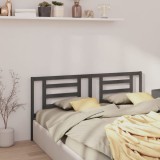 VidaXL Tăblie de pat, gri, 166x4x100 cm, lemn masiv de pin