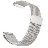 Curea Milanese Loop Slim, compatibila Huawei Watch GT 2 42mm, telescoape QR, Argintiu, Very Dream